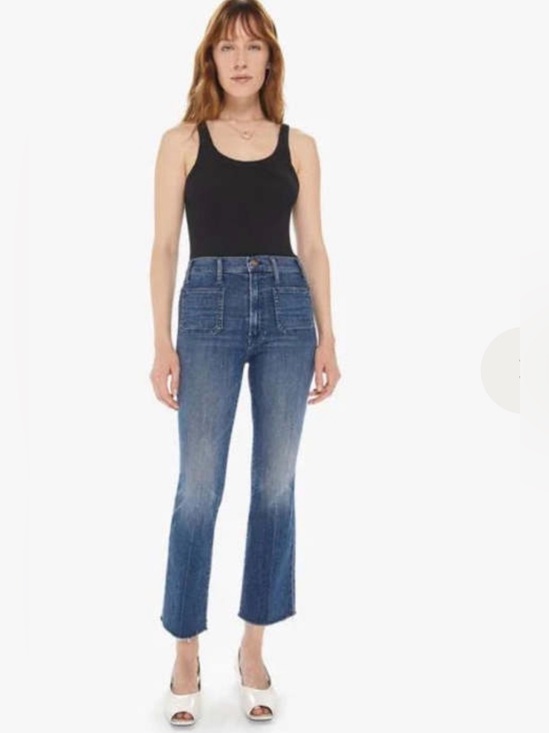 MOTHER Denim - MOTHER THE HUSTLER PATCH POCKET ANKLE FRAY - OUT FOR THE EVENING
